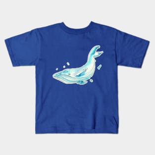 Sophie - Watercolor Whale Kids T-Shirt